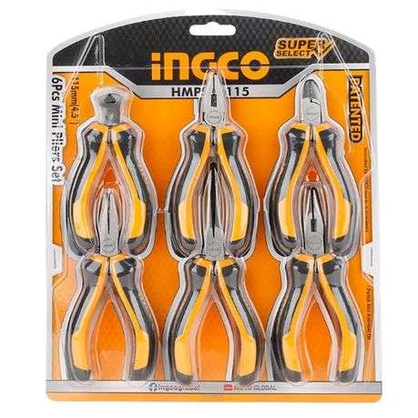 Ingco - Mini Plier Set - 6 Piece