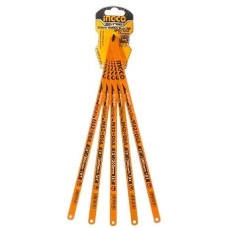 Ingco - Hacksaw Blade / Bi-Metal Hacksaw Blade Set 18T - 5 Piece