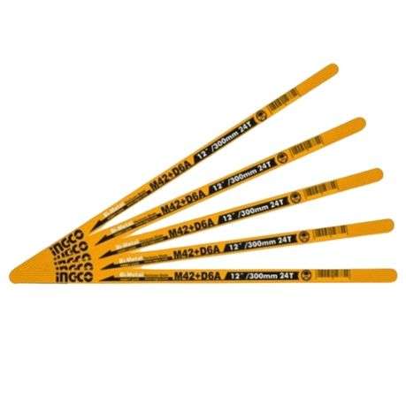 Ingco - Hacksaw Blade / Bi-Metal Hacksaw Blade Set 24 T - 5 Piece