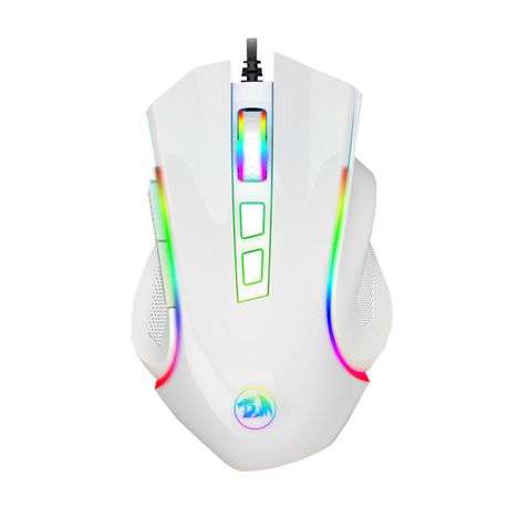 Redragon GRIFFIN 7 Buttons 7200DPI Optical RGB Gaming Mouse - White