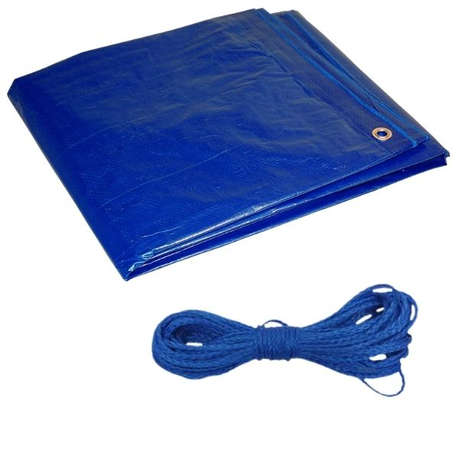 MTS - Tarpaulin With Eyelids and Rope (3m x 3.6m)