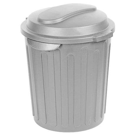 Pride - Refuse Bin / Round Dust Bin - 60L (Silver)