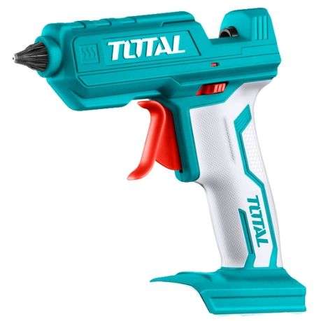 Total Tools - Glue Gun with 3 x Glue Sticks / Lithium-Ion Glue Gun - 20V