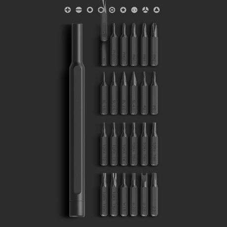 Xiaomi Mi Precision Screwdriver Kit 24 Anti-Rust Precision Bits - Grey