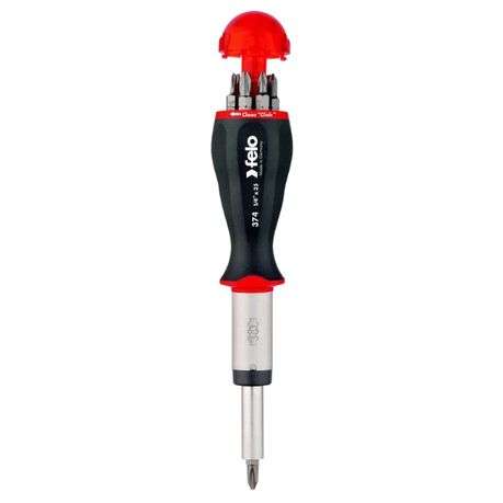 Felo - 1/4"F Bit Holder 374 with Ratchet - 8 Piece