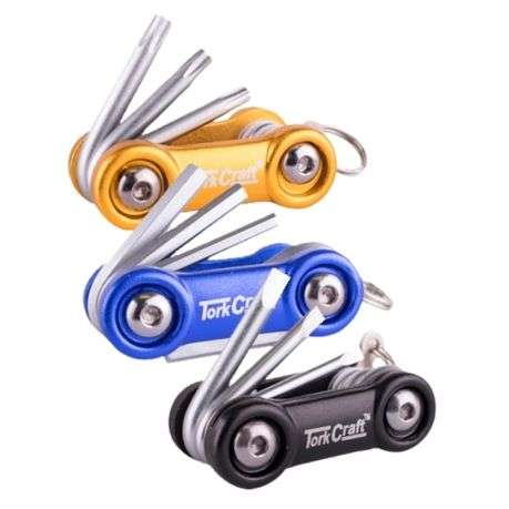 Tork Craft - Allen Key Sets 6 in1 / Aluminium Mini Folding Key Set - 3Pc