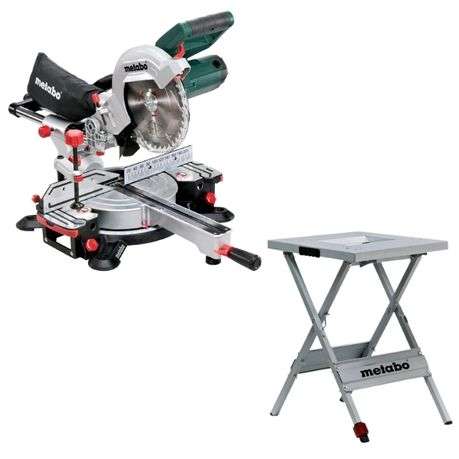 Metabo - Mitre Saw KGS 216 M (619260000) &amp; Machine Stand UMS (631317000)
