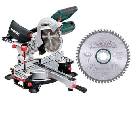 Metabo - Mitre Saw KGS 216 M (619260000) &amp; Saw Blade Multi-Cut (628083000)