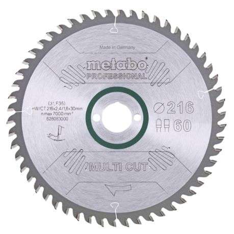Metabo - Mitre Saw KGS 216 M (619260000) &amp; Saw Blade Multi-Cut (628083000)