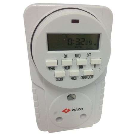 Waco - Digital Timer / Plug-In 24 Hours 7Day Digital Timer