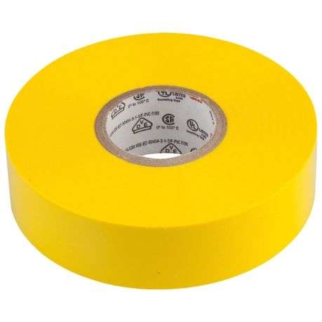 Scotch - Vinyl Electrical Tape 1710 - General Use - Flame Retardant (3m) - Yellow