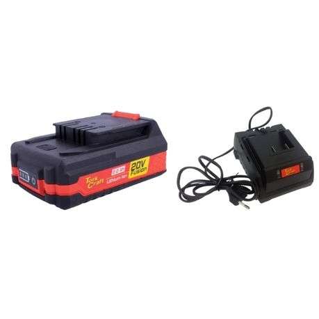 Tork Craft- Cordless Impact Drill , 2 x 2.0Ah , Charger, Drill Bits &amp; Case