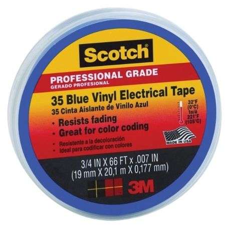 Scotch - Vinyl Electrical Tape 3m Blue - Pack of 2