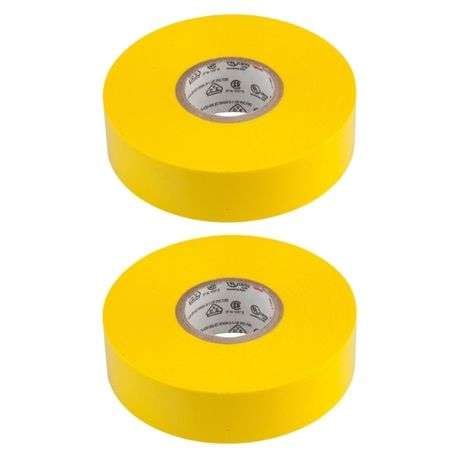 Scotch - Vinyl Electrical Tape 3m Yellow - Pack of 2