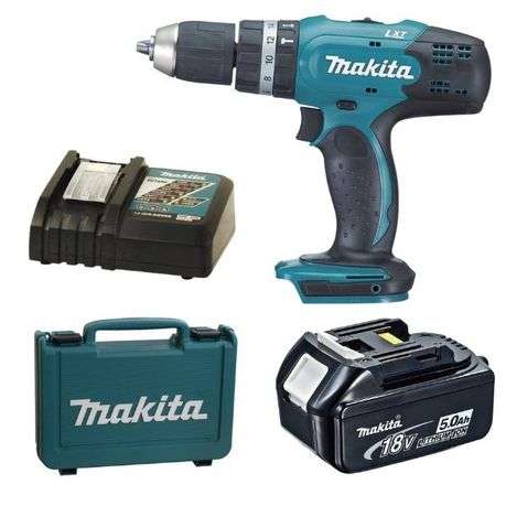Makita - Impact Drill DHP453ZK with Battery, Charger &amp; Carry Case