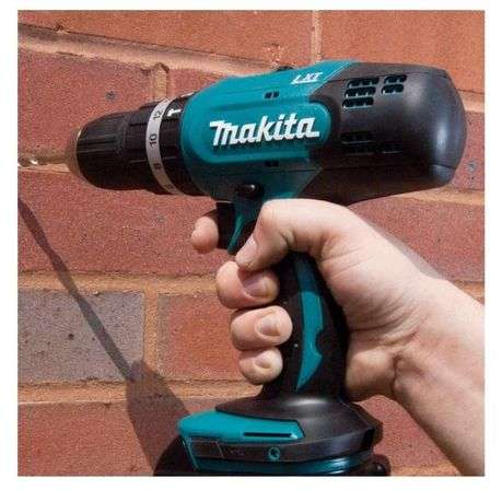 Makita - Impact Drill DHP453ZK with Battery, Charger &amp; Carry Case
