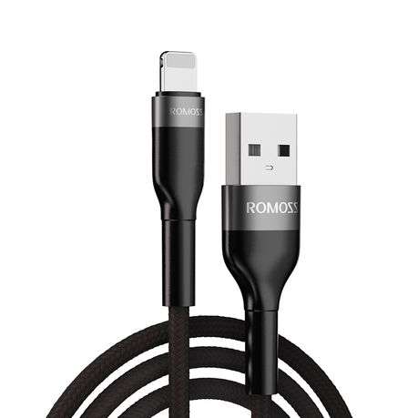 Romoss USB to Lightning 1m Cable Black/Grey