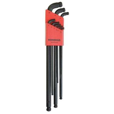 Bondhus  Stubby Dual Double Ball End Hex L Wrench Set  9 Piece