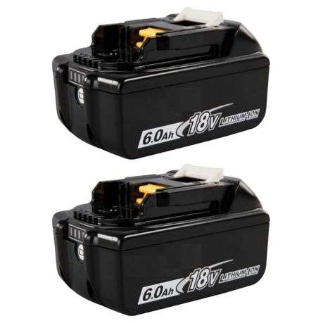 Generic BL1860 Battery for Makita Tools - MK LI 18V (6Ah) - Pack of 2