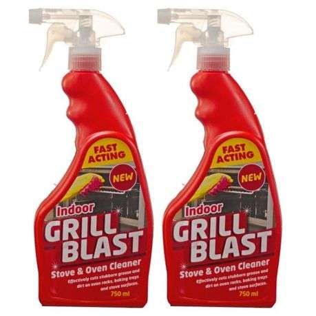 Grill Blast Fast Acting Stove &amp; Oven Cleaner - 750ml (Pack of 2)