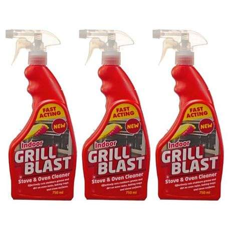 Grill Blast Fast Acting Stove &amp; Oven Cleaner - 750ml (Pack of 3)