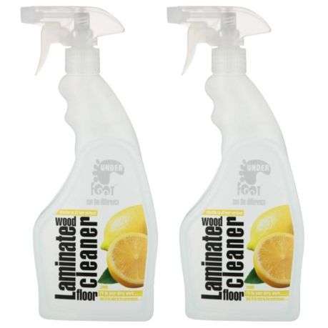 Under Foot - Laminated Wood Floor Cleaner - 750ml - Lemon - Pack of 2