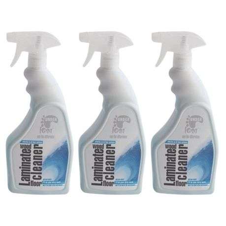 Under Foot - Laminate Wood Floor Cleaner - Ocean Mist - 750ml (Pack of 3)