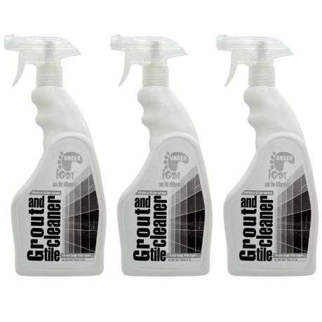Under Foot - Laminate Grout and Tile Cleaner - 750ml - Pack of 3