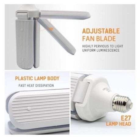 Flash - Axis LED Lamp 25W E27 6000K Daylight - 2 Blades