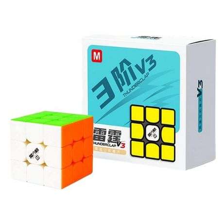Qiyi - Magnetic Speed Cube Thunderclap V3 M Stickerless 3x3x3