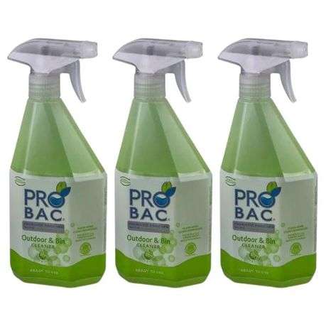 Probac - Outdoor and Bin Cleaner 750ml - Pack of 3