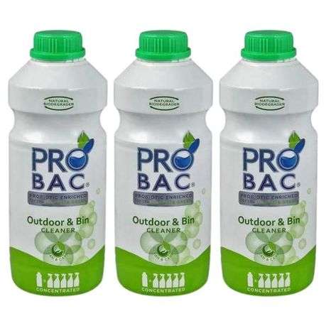 Probac - Outdoor and Bin Cleaner 1L - Concentrated - Pack of 3