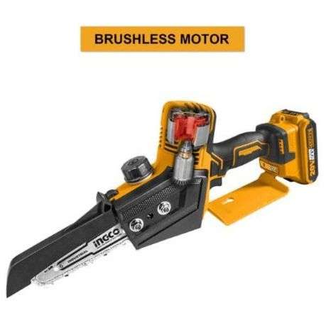 Ingco - Lithium Ion Cordless Chain Saw Mini 20V