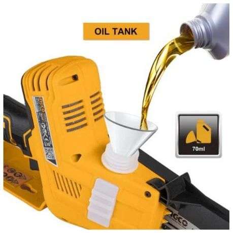 Ingco - Lithium Ion Cordless Chain Saw Mini 20V