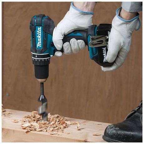 Makita - Cordless Impact Drill and Bort Mechanics DIY Hand Tool Set - Combo