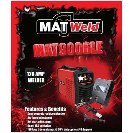 Matweld - Synergic Welder Inverter with Kit - 120A