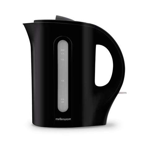 Mellerware - "Tugela" 1.7L Corded Plastic Kettle Black