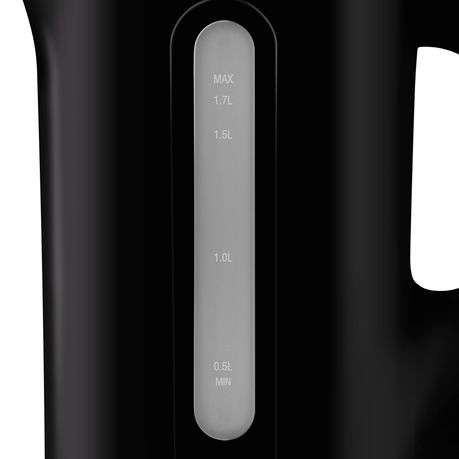 Mellerware - "Tugela" 1.7L Corded Plastic Kettle Black