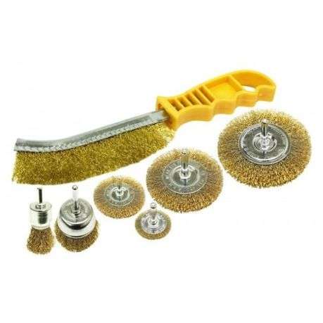 Ingco - 7pc - Wire Brush Set