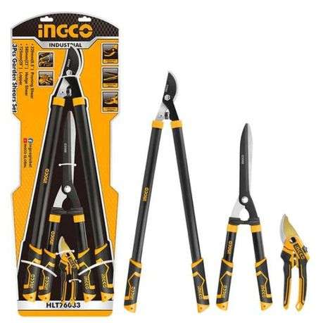 Ingco - 3pcs Industrial Garden Shear Set