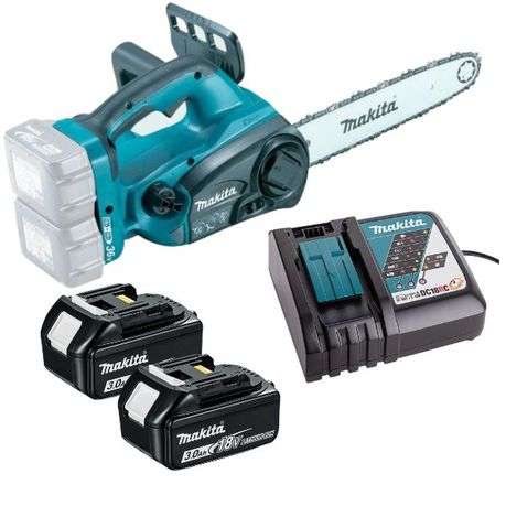 Makita - Cordless Chainsaw DUC302Z - Including 2 x Battery and 1 x Charger