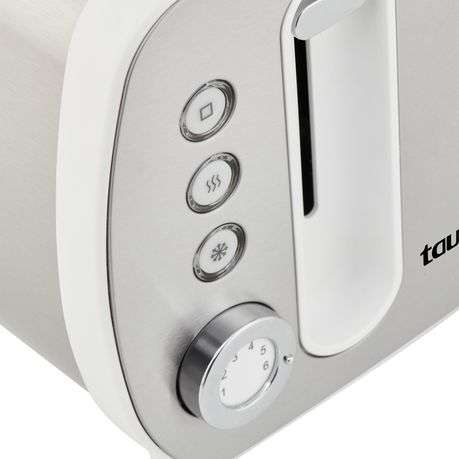 Taurus - "Arctic" 2 Slice Stainless Steel 7 Heat Settings Toaster - 870W