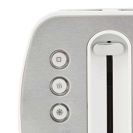 Taurus - "Arctic" 2 Slice Stainless Steel 7 Heat Settings Toaster - 870W