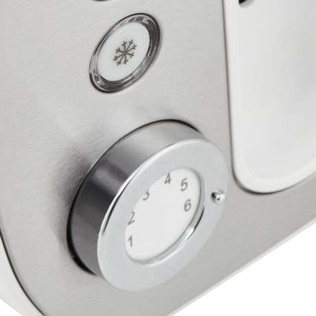 Taurus - "Arctic" 2 Slice Stainless Steel 7 Heat Settings Toaster - 870W