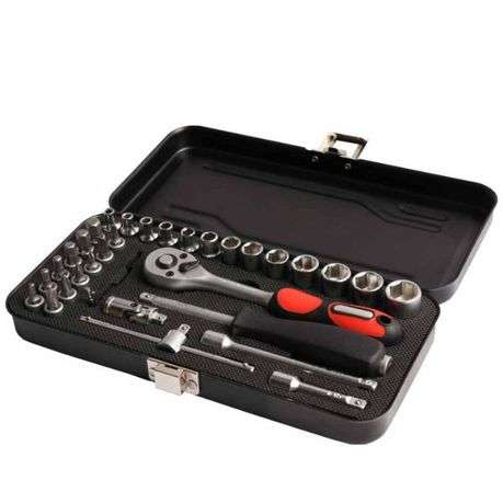 Tork Craft  ¼ Socket and Ratchet Set - 34 Piece