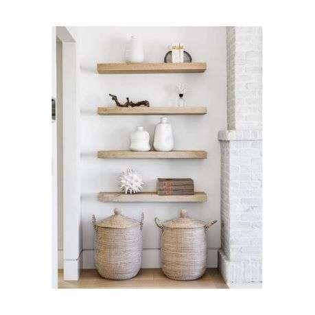 Mackie - Chunky Floating Shelf - 1200mm x 235mm x 50mm - Washed Oak
