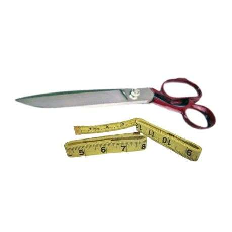 SourceDirect - Tailor Scissors 12" (300mm) with Yellow Tailoring Tape 150cm