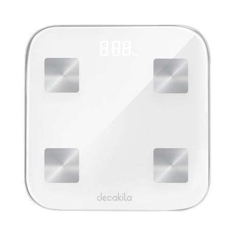 Decakila - Smart Body Fat Scale - 0.1-180kg - White
