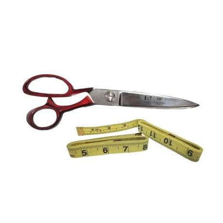 SourceDirect - Tailor Scissors 10" (250mm) with Yellow Tailoring Tape 150cm