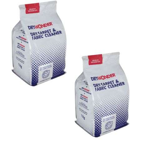 Dry Wonder - Dry Carpet and Fabric Cleaner - 1kg - Pack of 2
